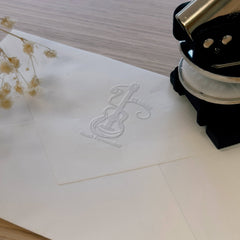 Guitar bookplate with wire