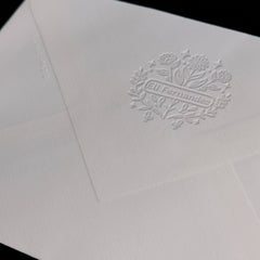 Embossing Ex-libris with flowery name