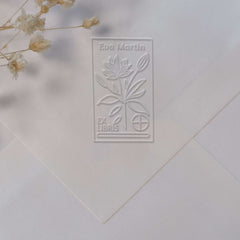 Ex-libris flowering plant with target