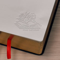 Bookplate vegetation emerging from the book