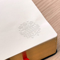 Embossing Ex-libris with flowery name