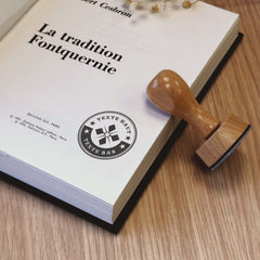 Vintage stamp with 2 texts