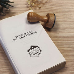 Retro 3-star Ex-libris stamp