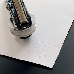 Retro 3-star bookplate