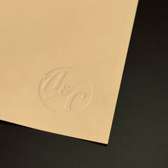 Round embossed dry stamp