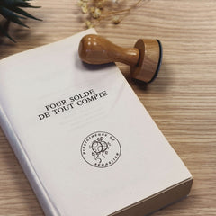 Ex-libris stamp with cartoon balloons