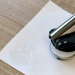Notary embosser