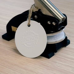 Retro dry stamp with 3 texts