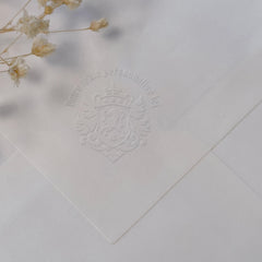 Medieval coat of arms dry stamp