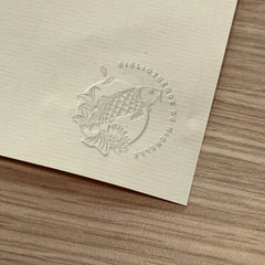 Japanese fish bookplate