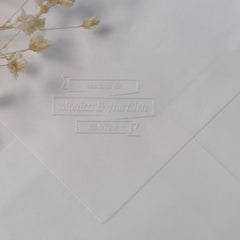 Dry stamp wedding banner