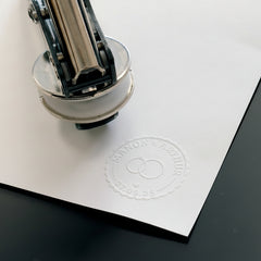 Dry stamp wedding rings