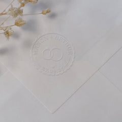 Dry stamp wedding rings