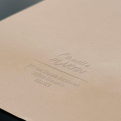 Embossing line address