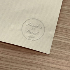 Embossing Baptism branch of leaves