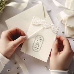 Elegant wedding stamp