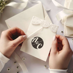 Round embossed stamp