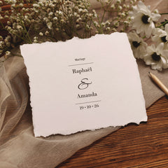Simple and elegant wedding stamp