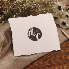 Round embossed stamp