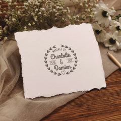 Heart-shaped decorative stamp