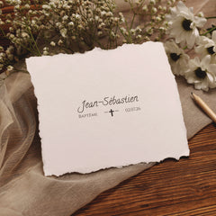 Baptism stamp with full cross