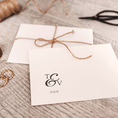 Wedding stamp with initials &amp;