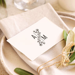 Floral initials stamp
