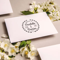 Heart-shaped decorative stamp