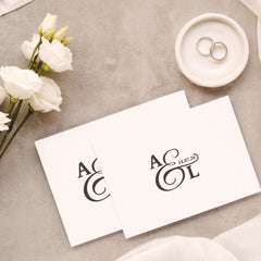 Wedding stamp with initials &amp; date