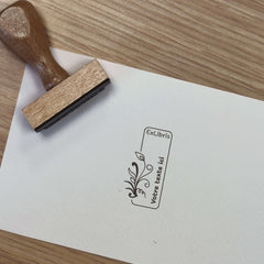Plant-Based Ex-Libris Stamp