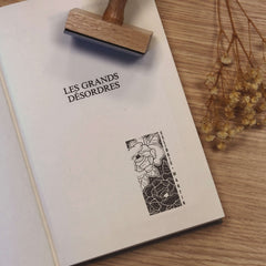 Floral Ex-Libris Stamp