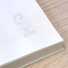 Ex-libris flowers under glass