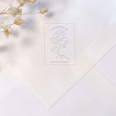 framed pink bookplate