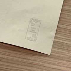 Embossing bookplate with decorative roses