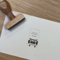 Ex-libris stamp, Japanese door