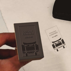 Ex-libris stamp, Japanese door