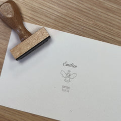 Baptism stamp little angel