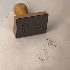 Wedding Stamp with outstretched hands