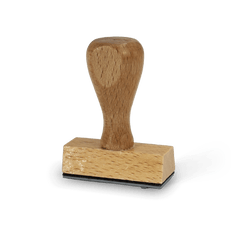 Wooden Rectangular Stamp 2x5 cm