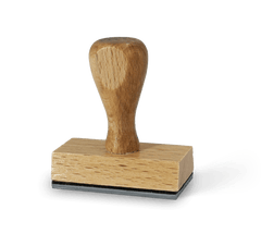 Rectangular Wooden Stamp 3x6 cm