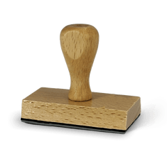 Wooden Rectangular Stamp 4x7 cm