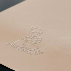 Bookplate for a reader on a pouf