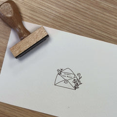 Ex-libris stamp, love letter