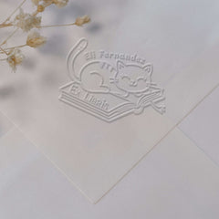 Bookplate: Cat's Nap