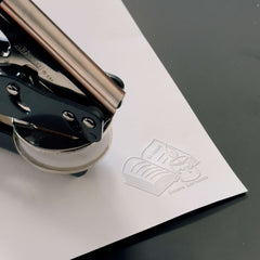 Bookplate in front of book