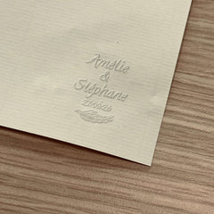 Olive branch wedding embosser